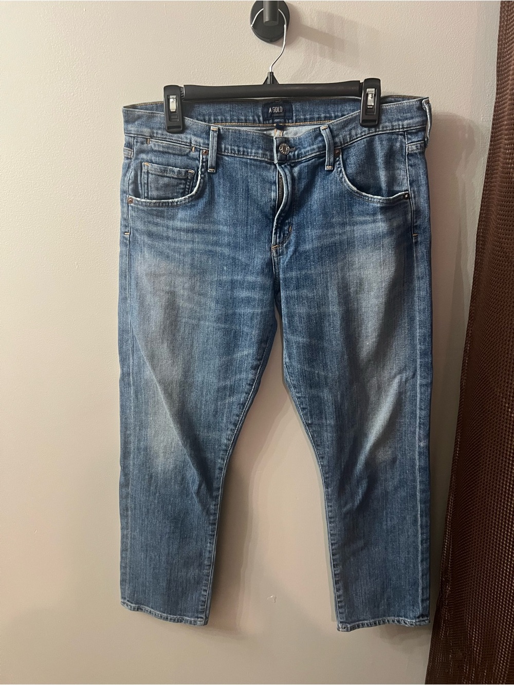 Agolde Women's Light Blue Slim Straight Jeans